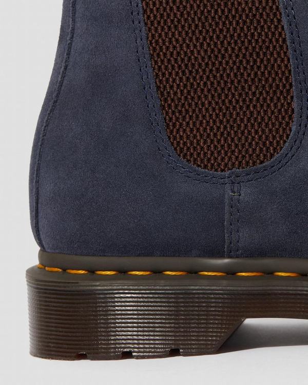 Dr Martens Dámské Chelsea Boty 2976 Suede Blankyt, CZ-930614